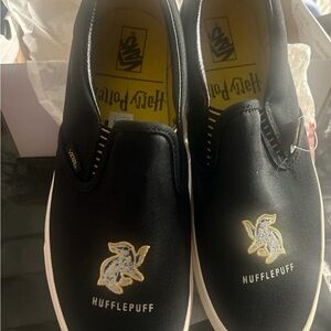 Vans Black Hufflepuff Slip-On Sneakers